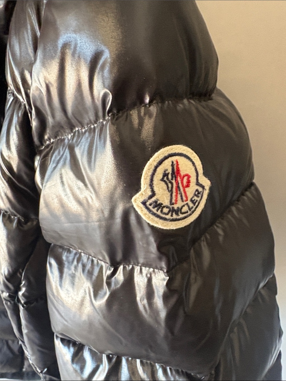 Moncler Black Gloss Quilted Puffer Jacket - Picture 3 of 11